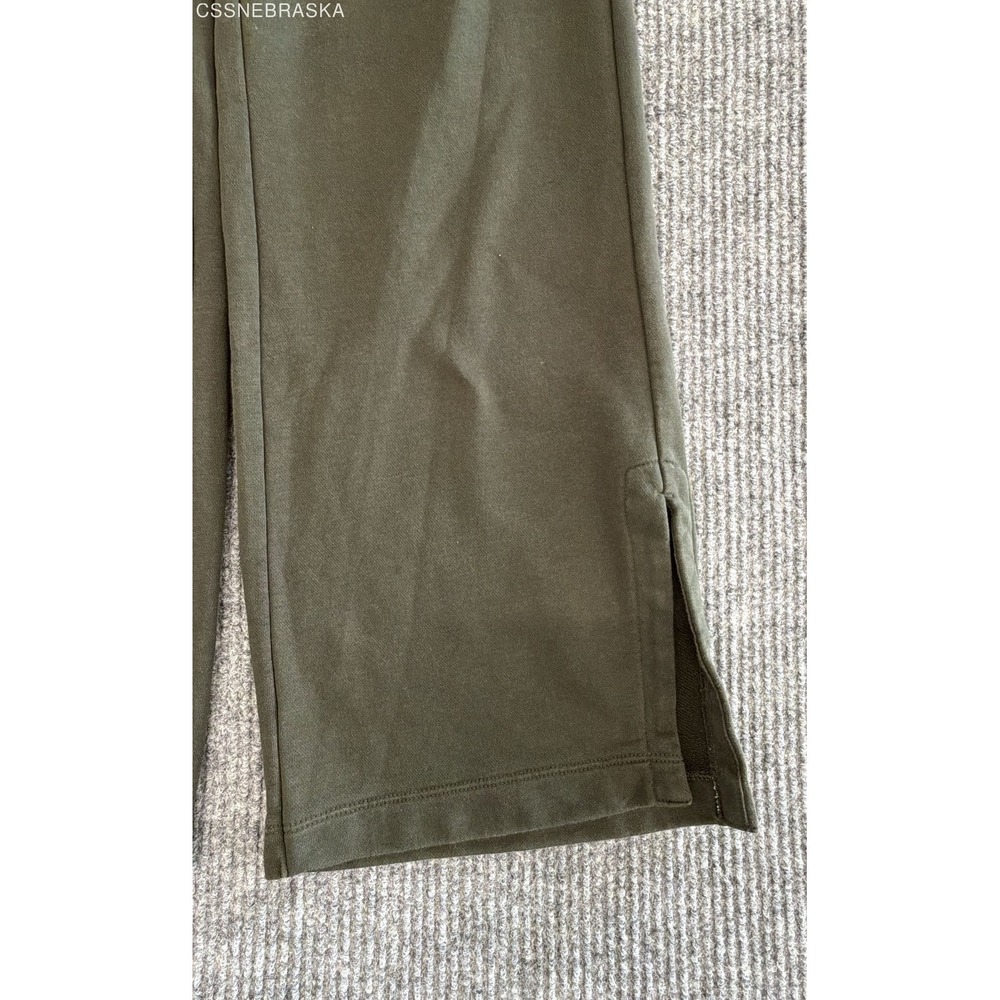 Nike‎ Olive Green Sportswear Modern High Waist Fleece Open Hem Sweatpants - S - Picture 2 of 9